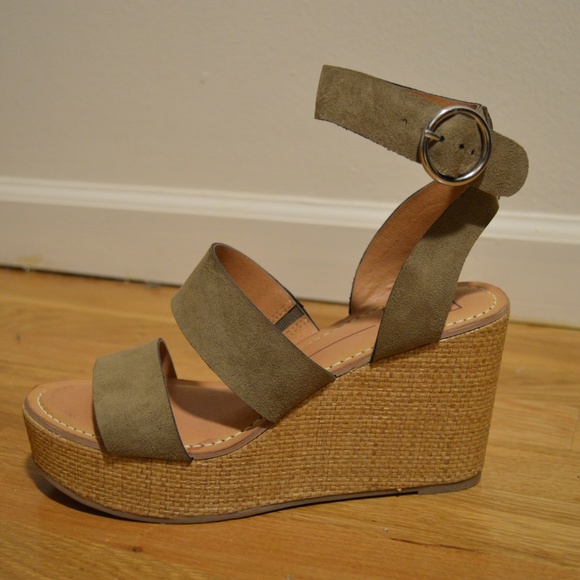 Olive Platform Wedge - Picture 3 of 4